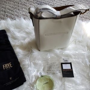 FRYE off white bucket bag